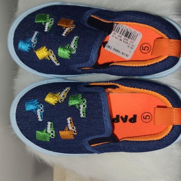 PAPOS Kids Toddler Slip-On Sneakers with Embroidery Gators NWT Size 5 - Picture 4 of 10